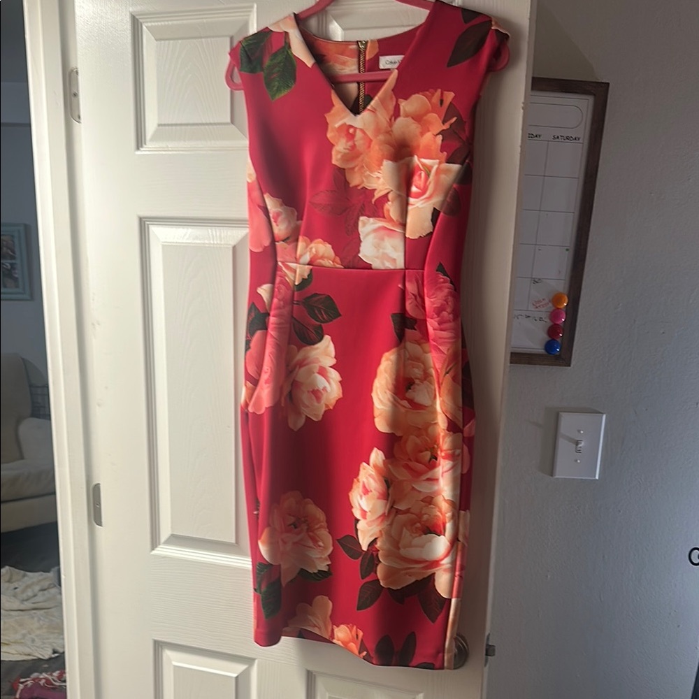 Floral Pink Calvin Klein Dress